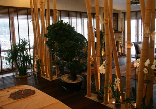 Оформление квартиры натуральным бамбуком
