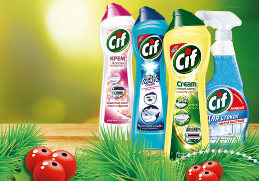 Cif поможет легко справиться с новогодней уборкой!