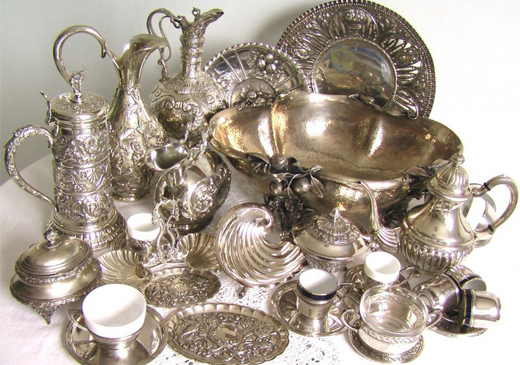 Как придать блеск серебряной посуде