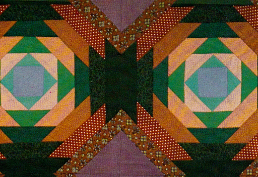 Лоскутное шитье из широких полос ткани
